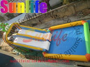 Promotion Colourful Commercial Outdoor Inflatable Water Slide For Pools UL / CE