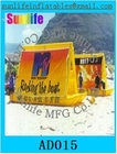 0.6 mm pvc tarpaulin inflatable water billboard for advertising