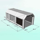 Gray inflatable spray booth 6x4x3m portable car washing tent free air blower inflatable spray paint booth tent
