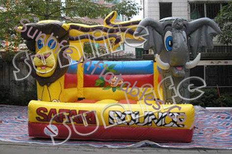 inflatable lion and elephant  bouncer castle