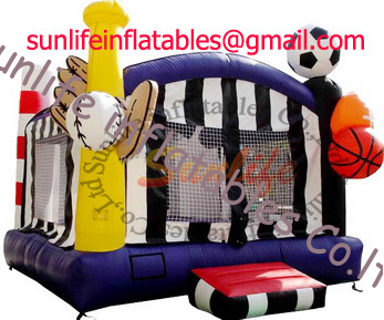 inflatable 0.55mm pvc tarpaulin jumping castle BO044