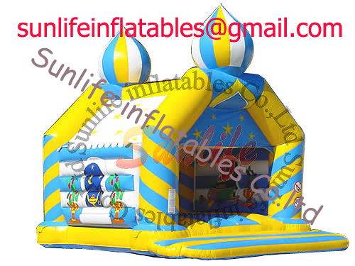 inflatable 0.55mm pvc tarpaulin jumping castle BO091