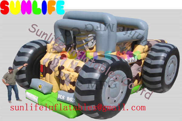 inflatable ATV car combo slide
