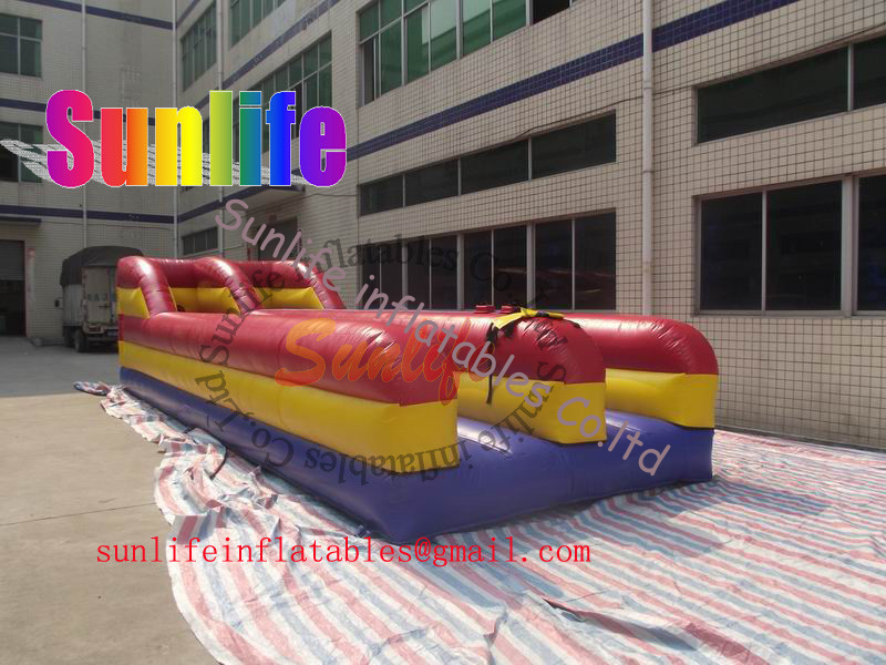 Hiring Double Tunnel Inflatable Bungee Run Sports Games For Adult