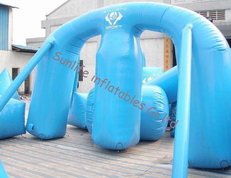Rent Commercial Inflatable Paintball Bunkers , Blow Up Paintball Bunkers EN14960