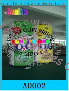 inflatable 0.6mm pvc can for advertising