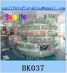 inflatable exciting full digital printing army Flexible combination paintball bunker