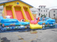 Inflatable Bouncy Castle With  Fun City And  Moonwalk Bounce For Adult And Childhood