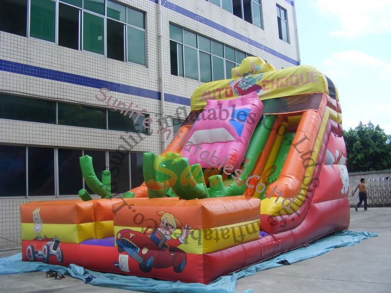 Giant Commercial Inflatable Slide for Amusement Park With Full Digital Printing For Kids