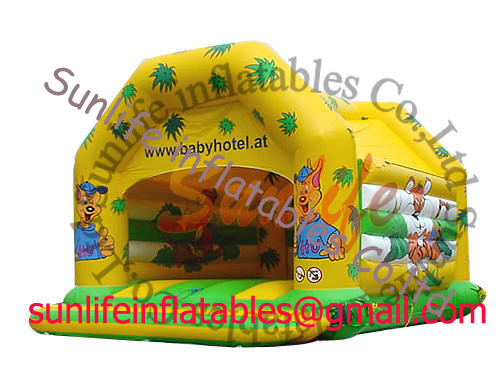 inflatable 0.55mm pvc tarpaulin jumping castle BO111