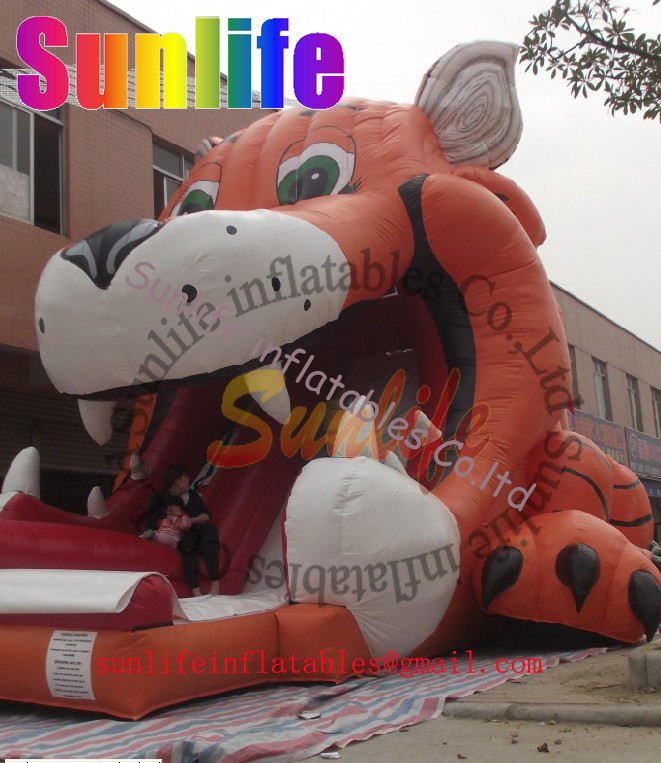 inflatable tiger slide