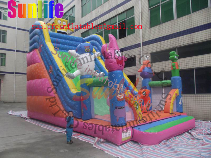 Exciting Waterproof Commercial Inflatable Slide for inflatable playground