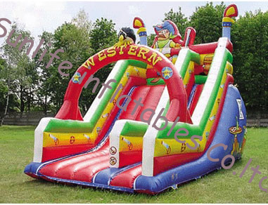 inflatable bouncer castle slide