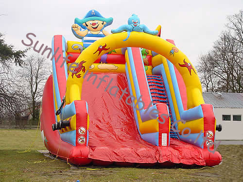 inflatable bouncer castle slide