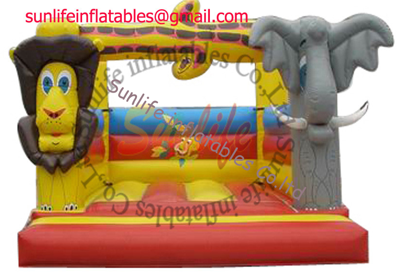 inflatable 0.55mm pvc tarpaulin jumping castle BO123