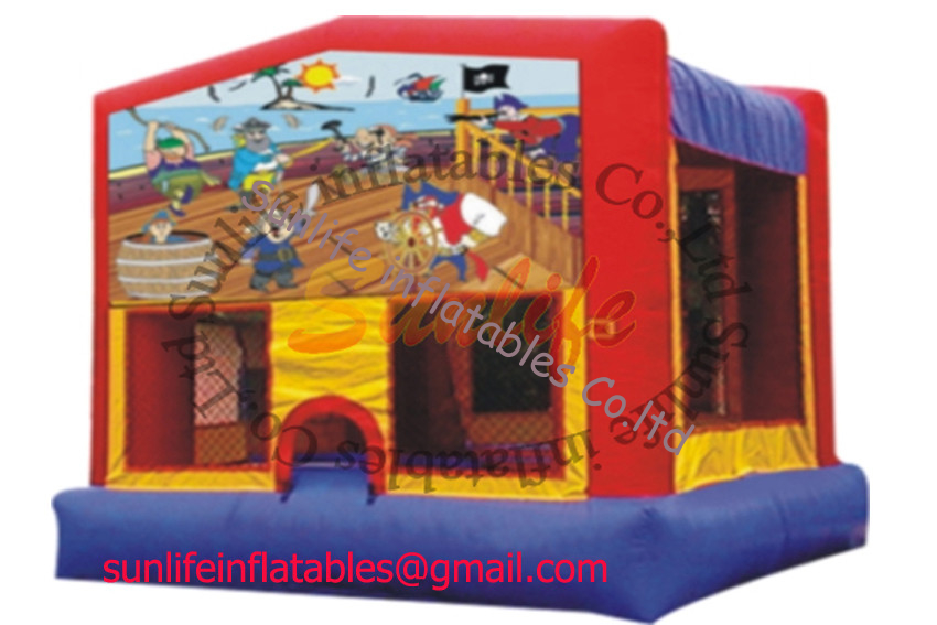 inflatable 0.55mm pvc tarpaulin jumping castle BO061