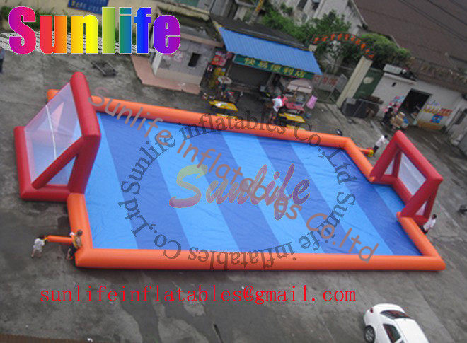 inflatable high quality world cup football field, human soccer field