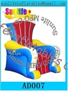 inflatable 0.6mm pvc tarpaulin chair for event
