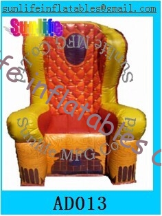 inflatable 0.6mm pvc tarpaulin chair for event