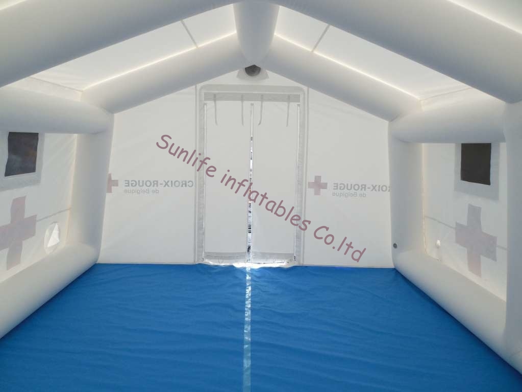 inflatable air tight 0.6 mm pvc tarpaulin outdoor emergency medical tent