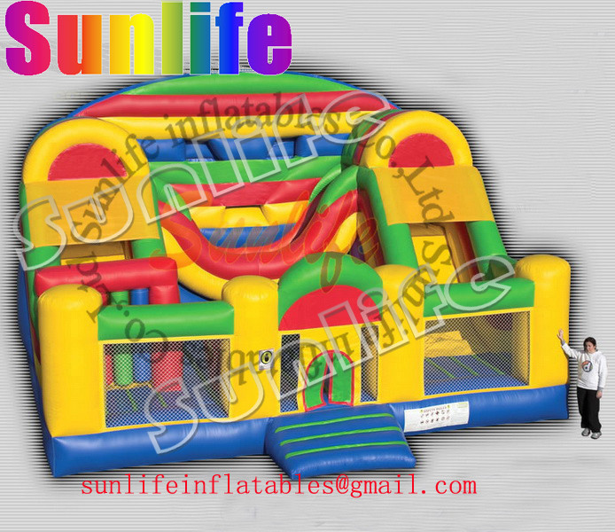 hot sell inflatable jumper slide combo com044